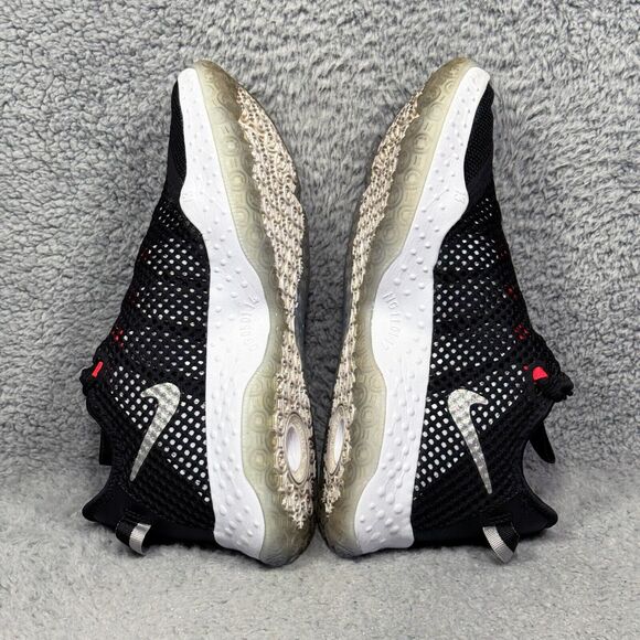 Nike PG 4 Mens Size 7 Basketball Shoes Sneakers Black Light Smoke Gray - Picture 6 of 9